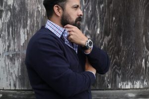 The NAVY CARDIGAN: “On Point” today. | Gabo Style